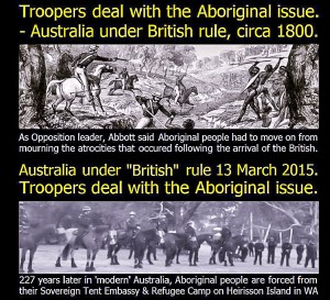 Aboriginal Eviction across the Centuries