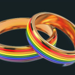 Gay Wedding Rainbow Rings