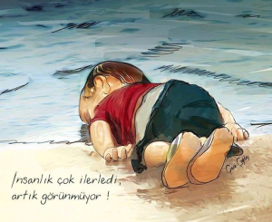 The fate of Syrian refugees if we continue our abuse, our wars, our justifications.