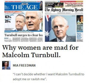 Women besotted with Malcolm Turnbull