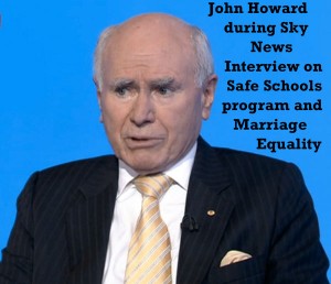 John Howard during Sky News Interview on Safe Schools program and Marriage Equality