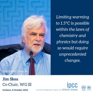 Jim Skea, Co-Chair of the IPCC Working Group