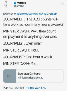 Questioning of Sen. Michaelia Cash 19th Sept 2019 at Doorstop Canberra